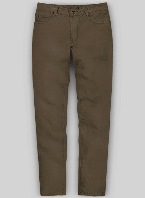 Stretch Summer Brown Chino Jeans