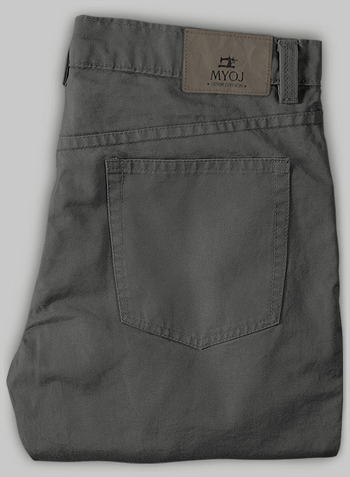 Stretch Summer Gray Chino Jeans - Click Image to Close