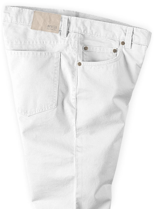 Summer Weight White Chino Jeans