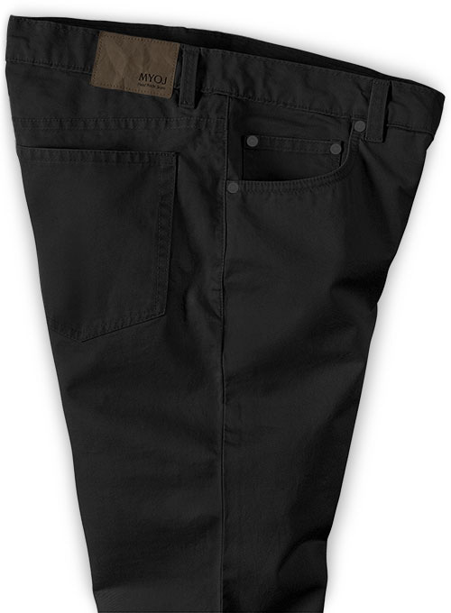 Summer Weight Black Chino Jeans