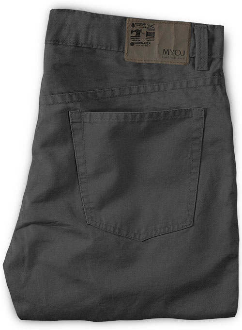 Summer Weight Dark Gray Chino Jeans