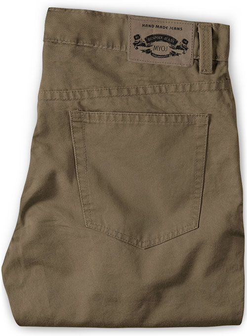 Summer Weight Irish Brown Chino Jeans - Click Image to Close