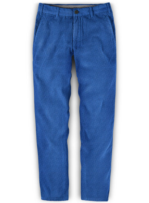 Turkish Blue 21 Wales Stretch Corduroy Trousers