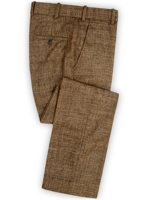Vintage Glasgow Brown Tweed Pants Made To Measure Custom Jeans For