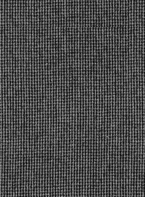 Vintage Gray Macro Weave Tweed Pants - Click Image to Close