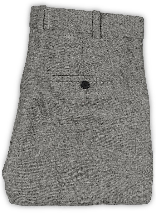 Vintage Rope Weave Gray Tweed Pants