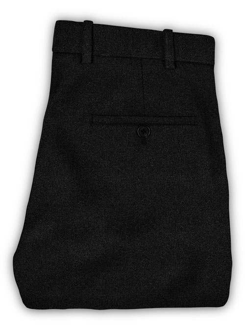 Vintage Rope Weave Black Tweed Pants - Click Image to Close