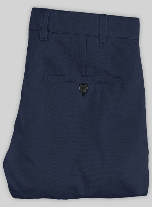 Stretch Summer Royal Blue Chino Pants - Click Image to Close