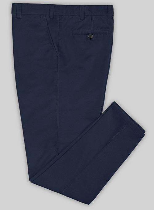 Stretch Summer Royal Blue Chino Pants - Click Image to Close
