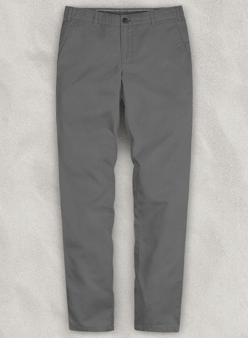 Stretch Summer Weight Gray Chino Pants 