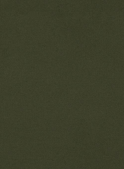Stretch Summer Weight Olive Green Chino Pants