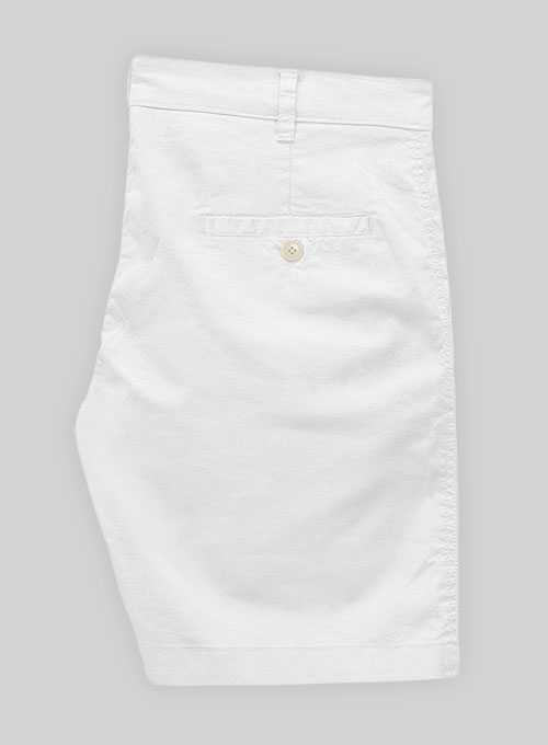 White Summer Weight Chino Shorts