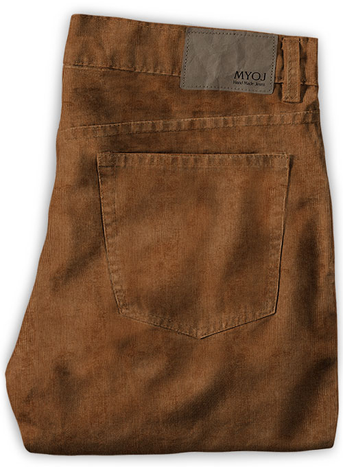 Yam Beige Stretch Corduroy Jeans - 21 Wales