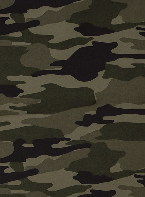 Green Stretch Camo Waist Coat