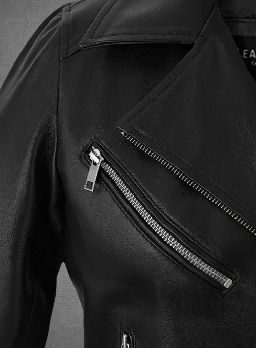 Leather jacket Adele Altman Black size M International in Leather