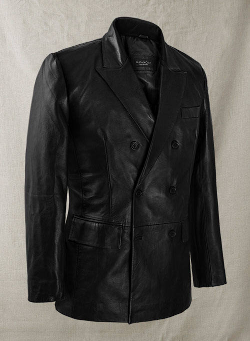 Adrien Brody Leather Blazer