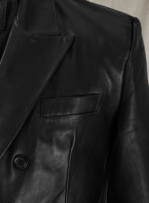 Adrien Brody Leather Blazer