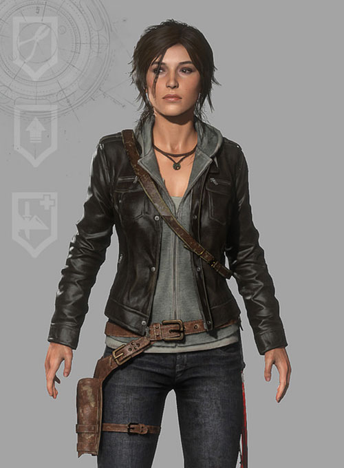 Alicia Vikander Lara Croft Tom Raider Leather Jacket - Click Image to Close