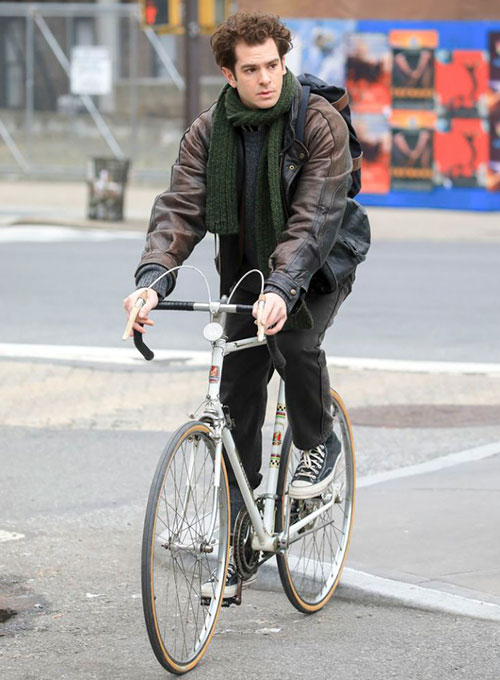 Andrew Garfield Tick Tick Boom Leather Jacket