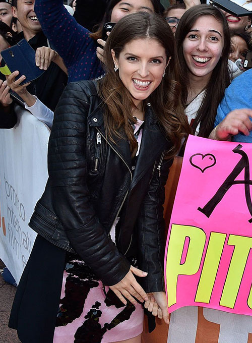 Anna Kendrick Leather Jacket #1 - Click Image to Close