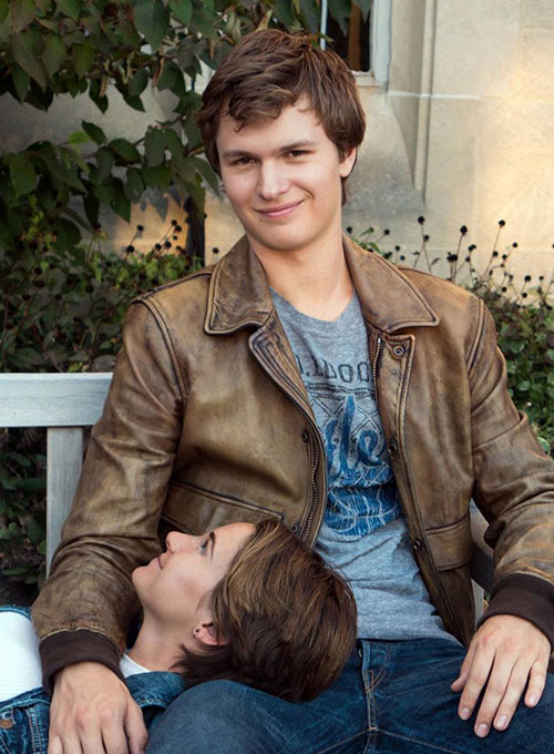 Ansel Elgort The Fault In Our Stars Leather Jacket - Click Image to Close