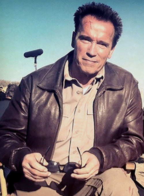 Arnold Schwarzenegger The Last Stand Leather Jacket - Click Image to Close