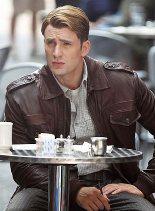 The Avengers Steve Rogers (Chris Evans ) Jacket - Click Image to Close