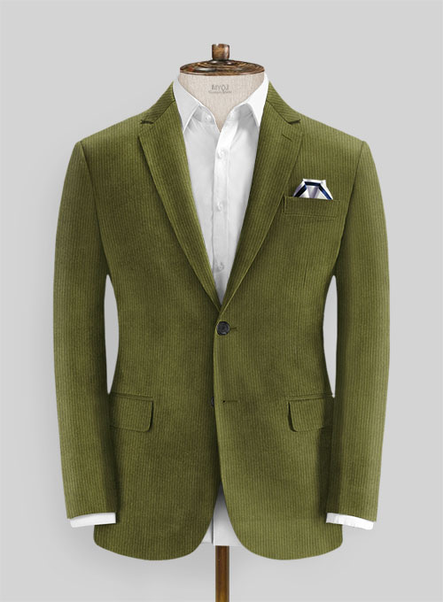 Bay Green Thick Corduroy Jacket