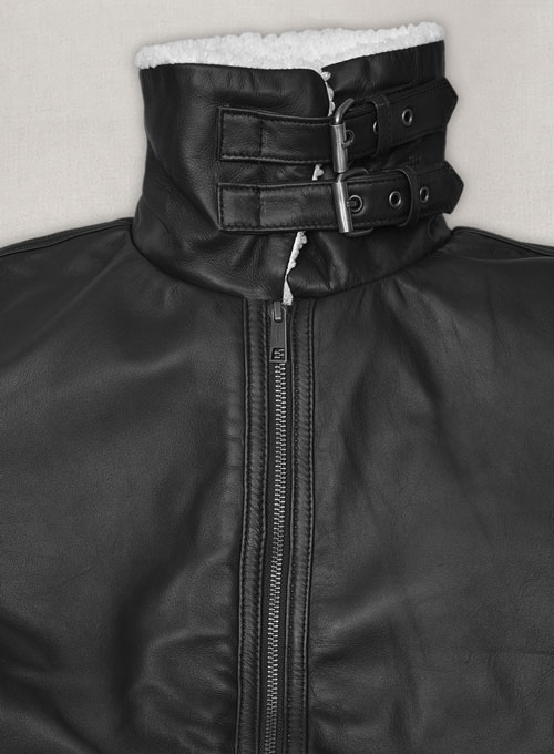 B3 Aviator Black Leather Jacket - Click Image to Close