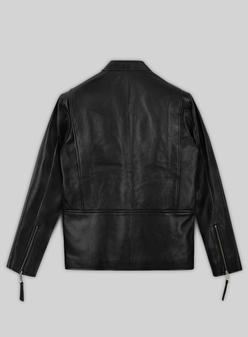 Black Bradley Cooper Burnt Leather Jacket
