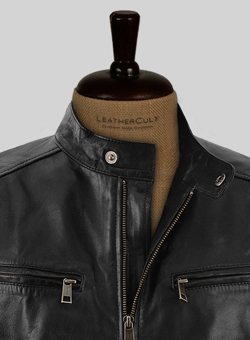 Black Jake Gyllenhaal Enemy Leather Jacket - Click Image to Close