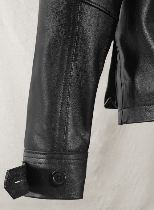Black Jensen Ross Ackles Supernatural Season 7 Leather Jacket - Click Image to Close