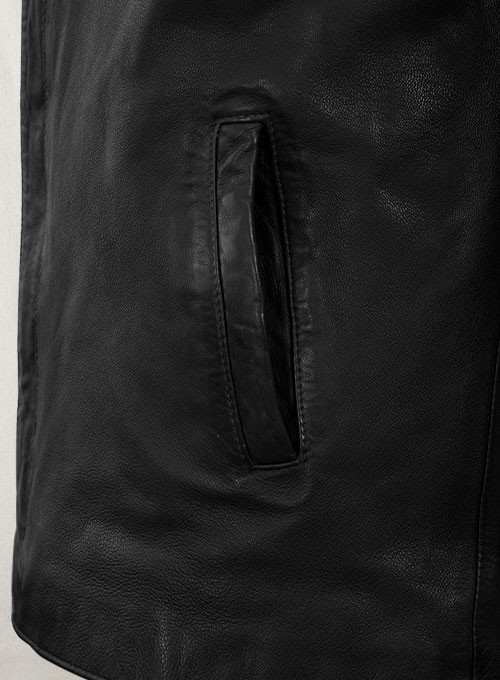 Motorad Black Biker Leather Jacket - Click Image to Close