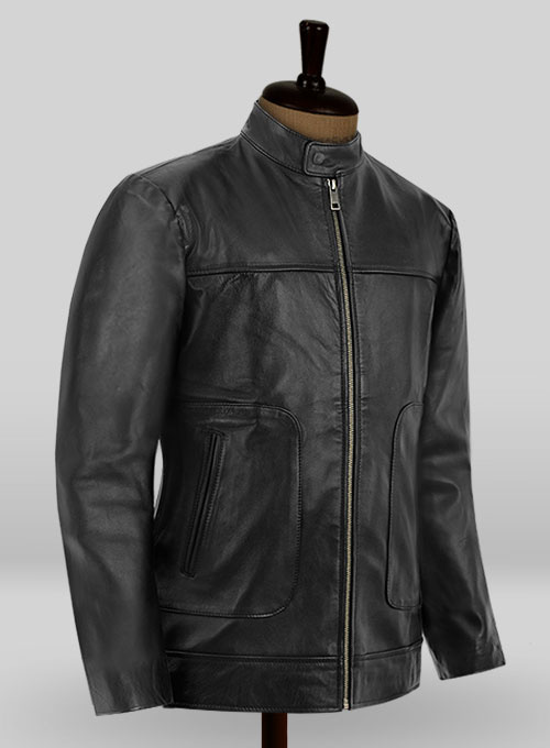 Black Tom Hardy This Means War Leather Jacket - Click Image to Close