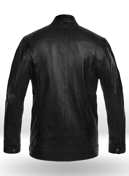 Black Leather Jacket # 660