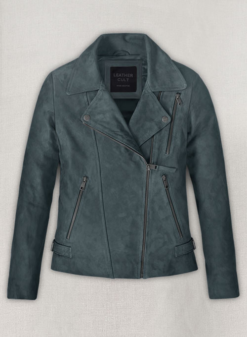 Blue Suede Vanessa Hudgens Leather Jacket #3