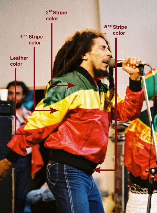 Bob Marley Leather Jacket - Click Image to Close