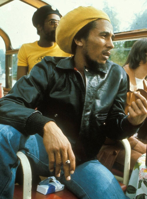 Bob Marley Leather Jacket #1 - Click Image to Close