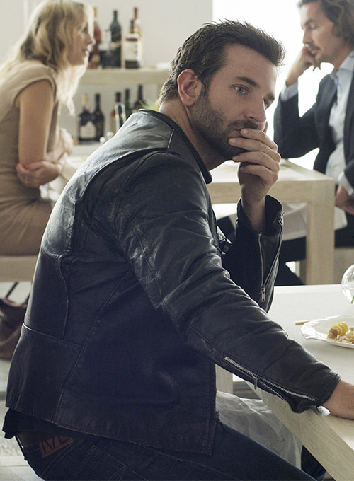 Bradley Cooper Burnt Leather Jacket