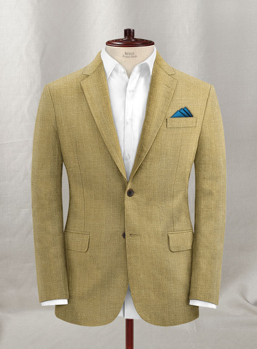 British Khaki Pure Linen Jacket