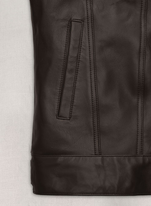 Brown Jeff Goldblum Leather Jacket #1 - Click Image to Close