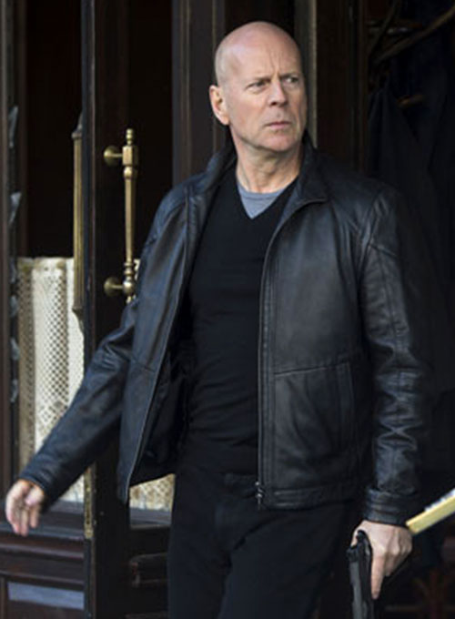 Bruce Willis Red 2 Leather Jacket