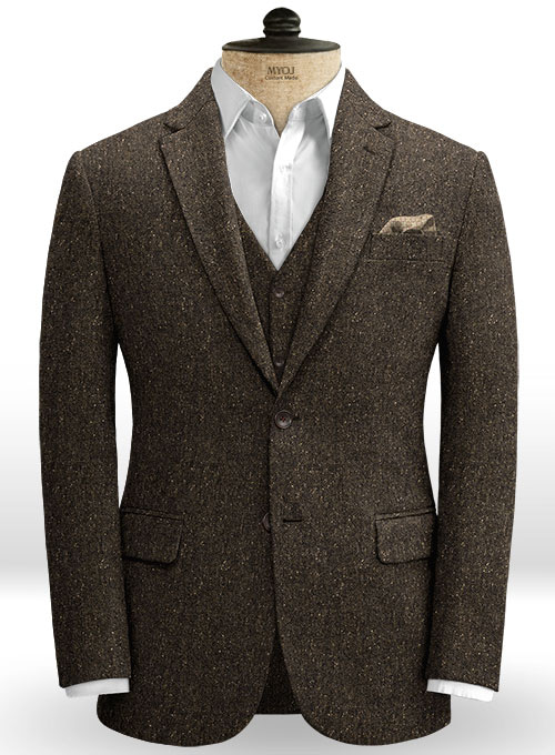 Brown Flecks Donegal Tweed Jacket : Made To Measure Custom Jeans For ...