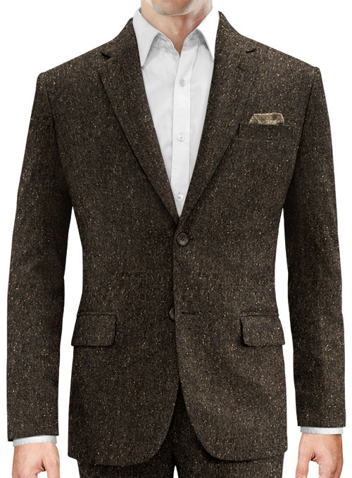 Brown Flecks Donegal Tweed Jacket