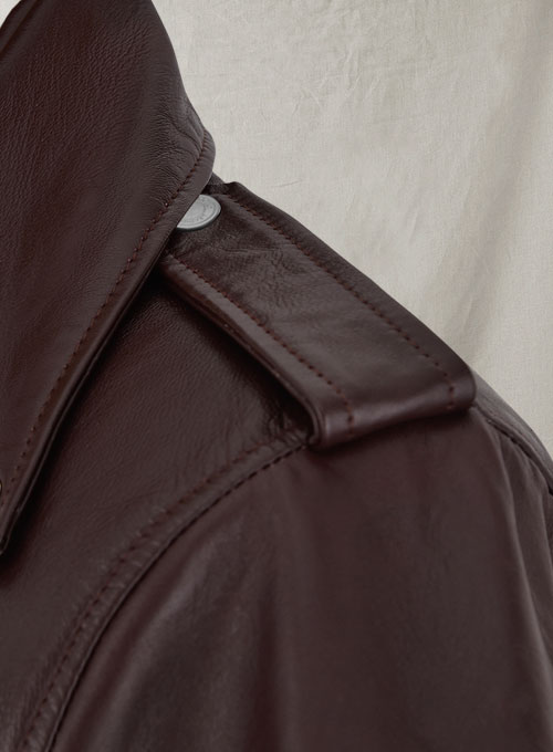 Burgundy Meghan Markle Leather Jacket - Click Image to Close