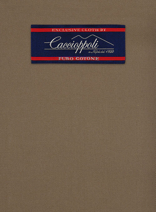 Caccioppoli Cotton Gabardine Brown Jacket - Click Image to Close