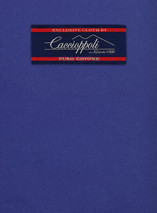 Caccioppoli Cotton Drill Cobalt Blue Jacket