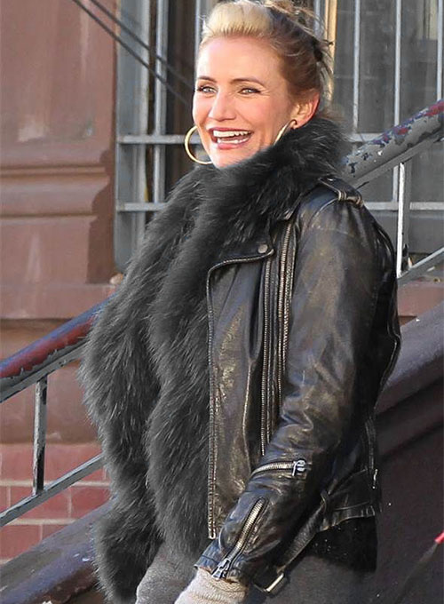 Cameron Diaz Annie Leather Jacket - Click Image to Close