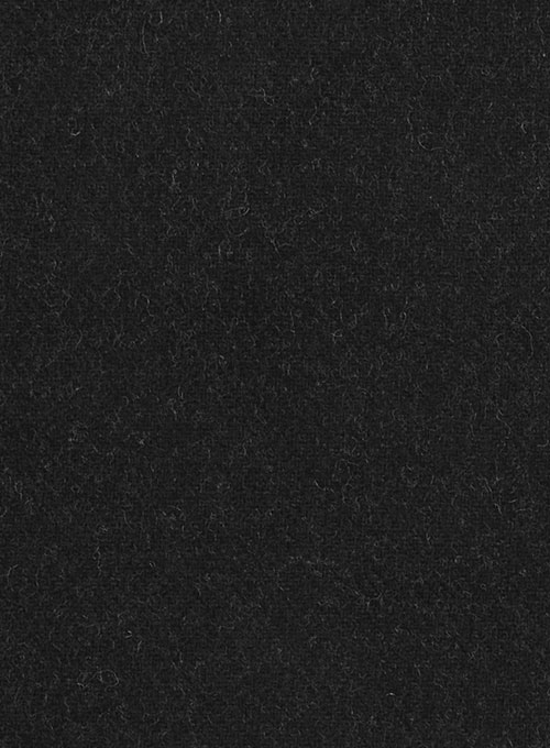 Black Heavy Tweed Jacket - Click Image to Close