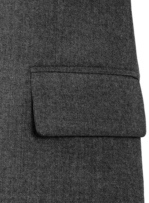 Charcoal Flannel Wool Jacket
